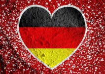 Amore Germania bandiera segno simbolo de