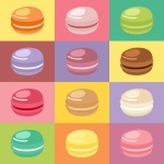 Poster Pop Art di Macarons
