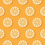 Orange Scheiben Muster Hintergrund