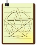 Rysunek logo symbol Pentagramu