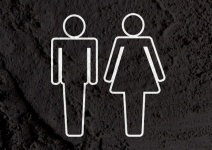 Pictogram Man Woman Sign icons on wall