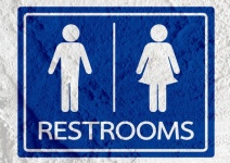 Toilet pictogram en pictogram man vrouw