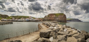Rocks in Staithes Harbour