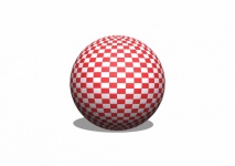 Esfera 3d bandeira quadriculada bola de