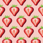 Strawberry Slices Pattern Backdrop