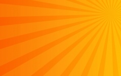 Sunburst, Sunbeams Orange Hintergrund