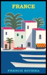 Cartaz de viagens Cote d & 039; Azur