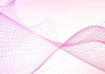 Golvende lijnen abstract roze