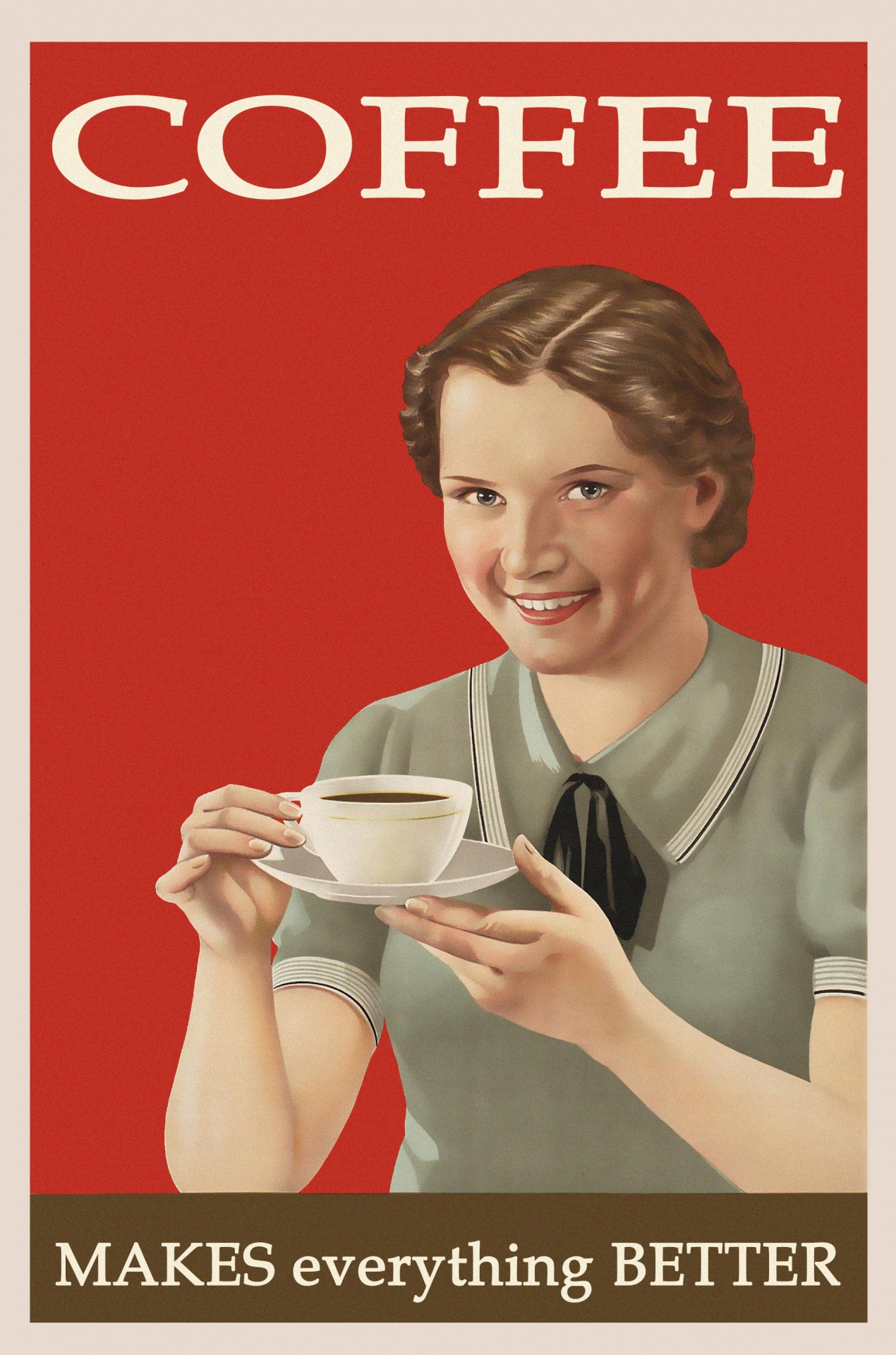 Coffee Vintage Retro Poster Free Stock Photo - Public Domain Pictures