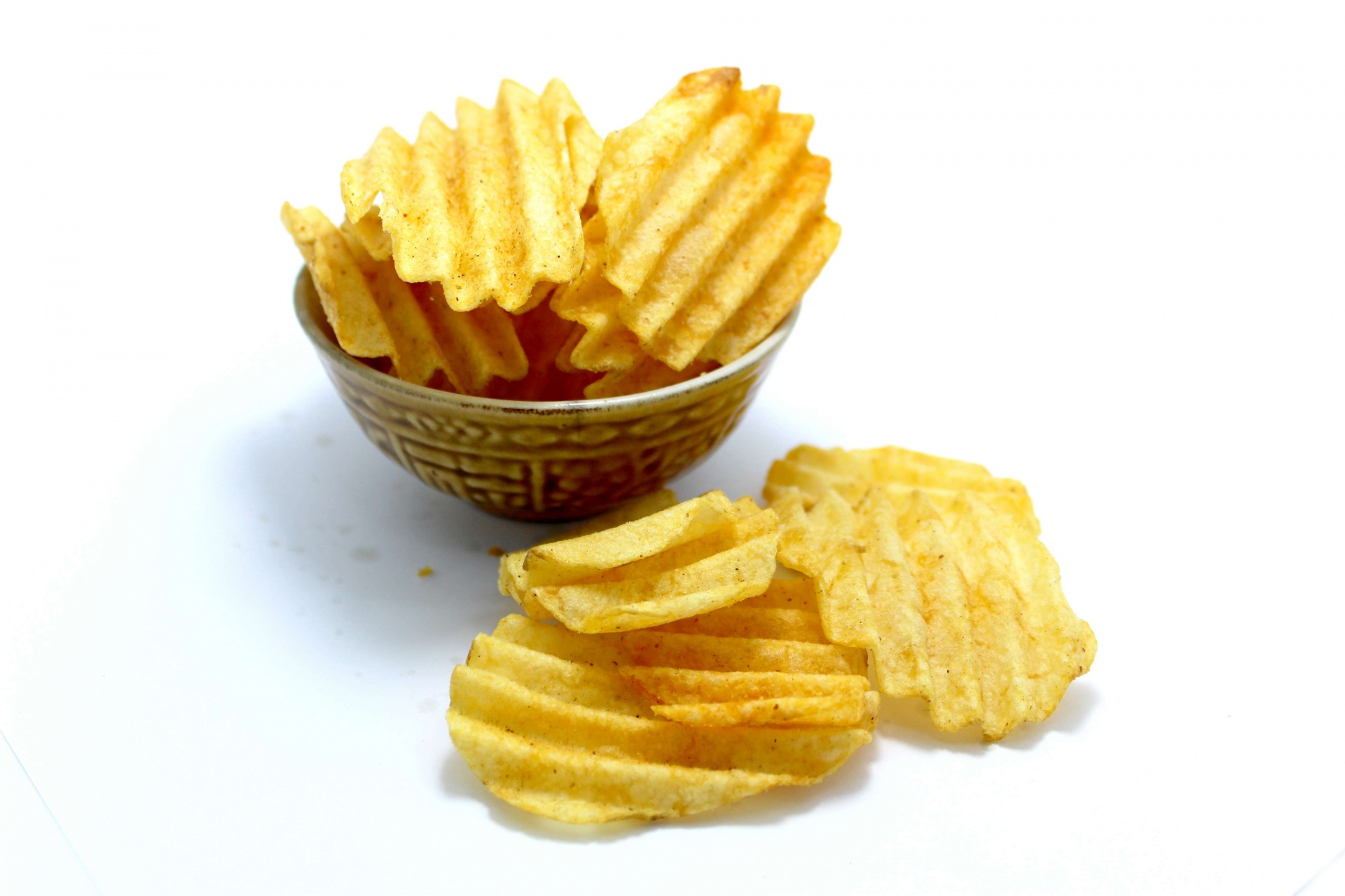 Delicious Potato Chips In Bowl Free Stock Photo - Public Domain Pictures