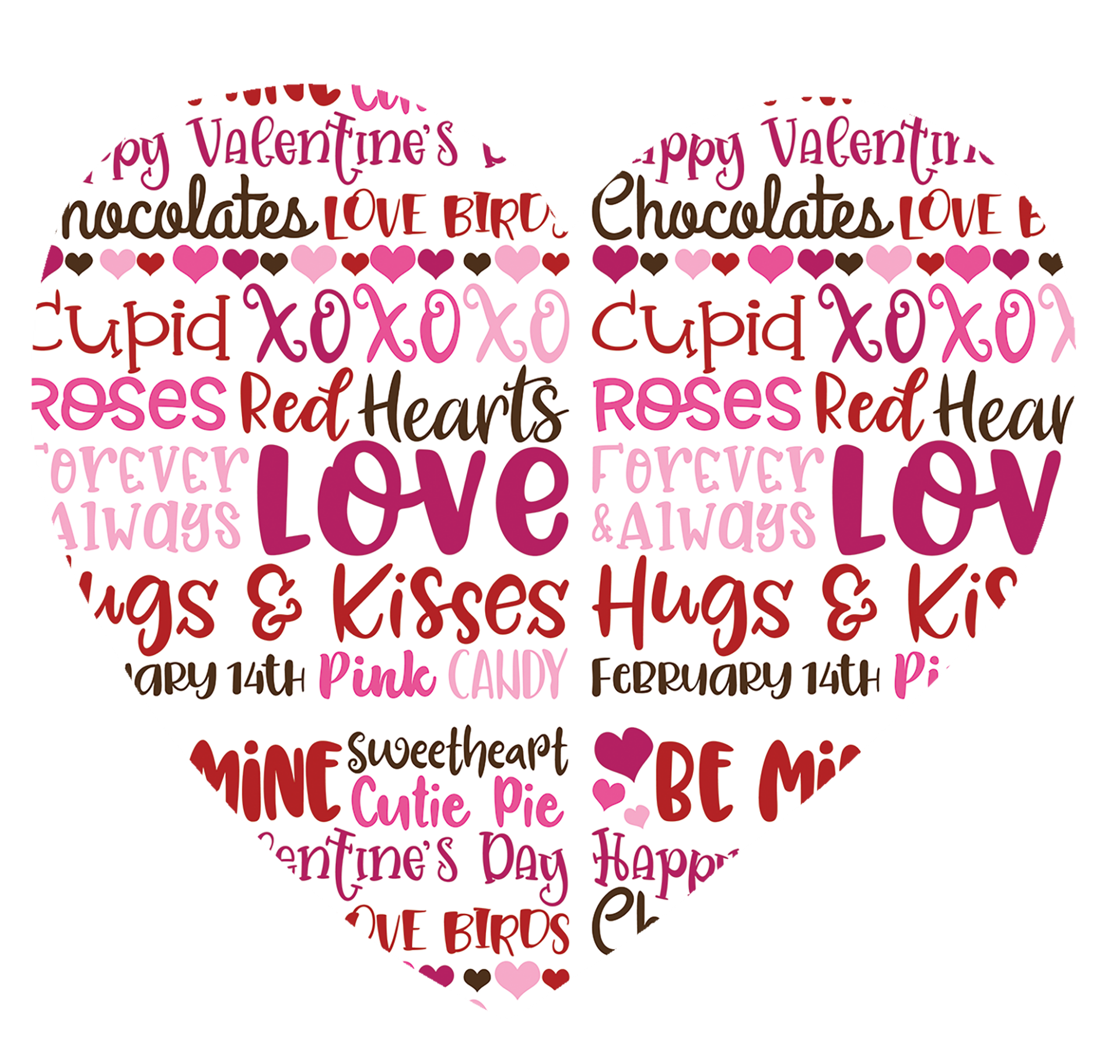 Valentine S Day Word Art Png Free Stock Photo Public Domain Pictures