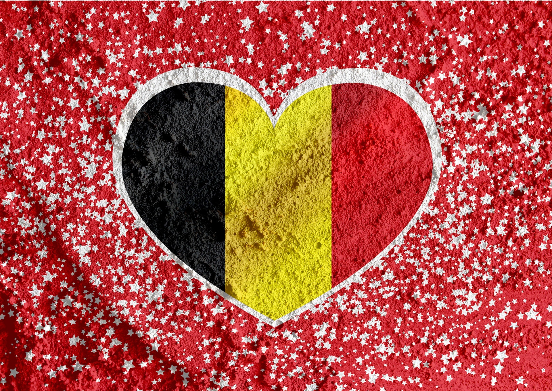 ベルギー国旗のハートマークが大好き 無料画像 Public Domain Pictures