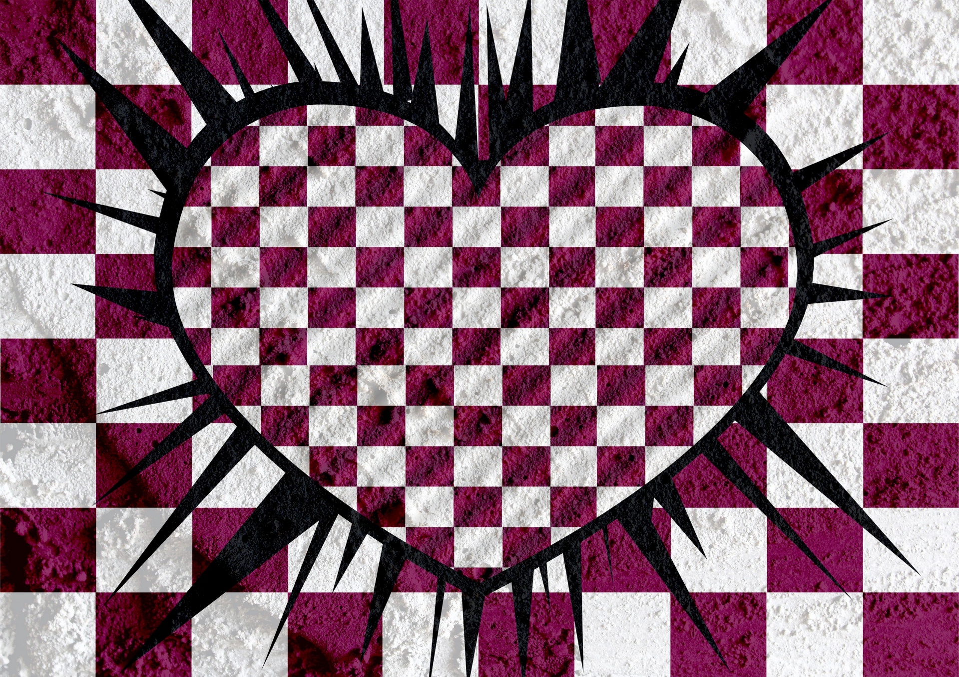 Love Checkered Flag Sign Heart Symbol Free Stock Photo Public Domain