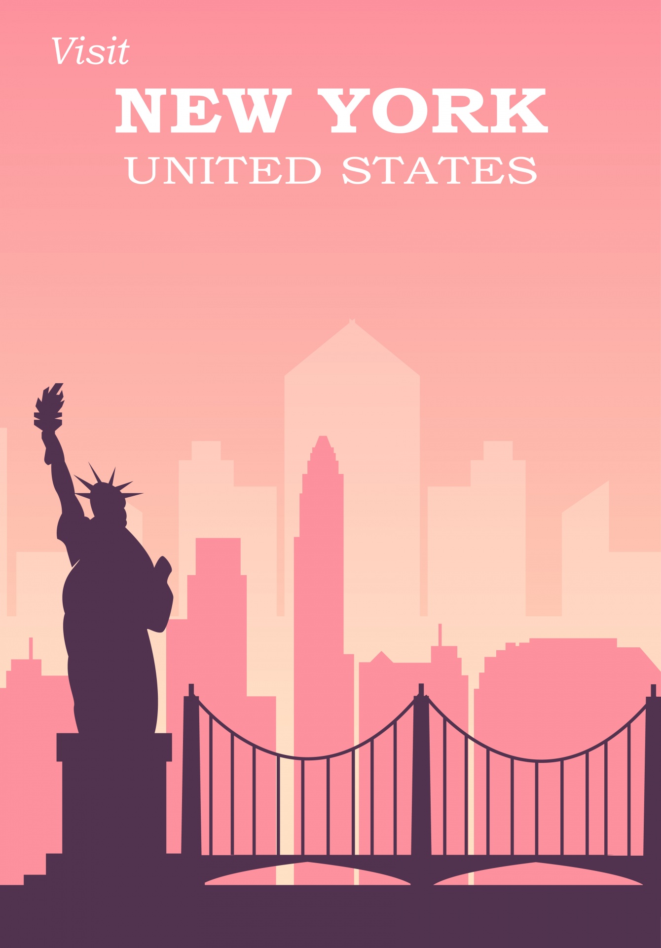 Poster di viaggio di New York