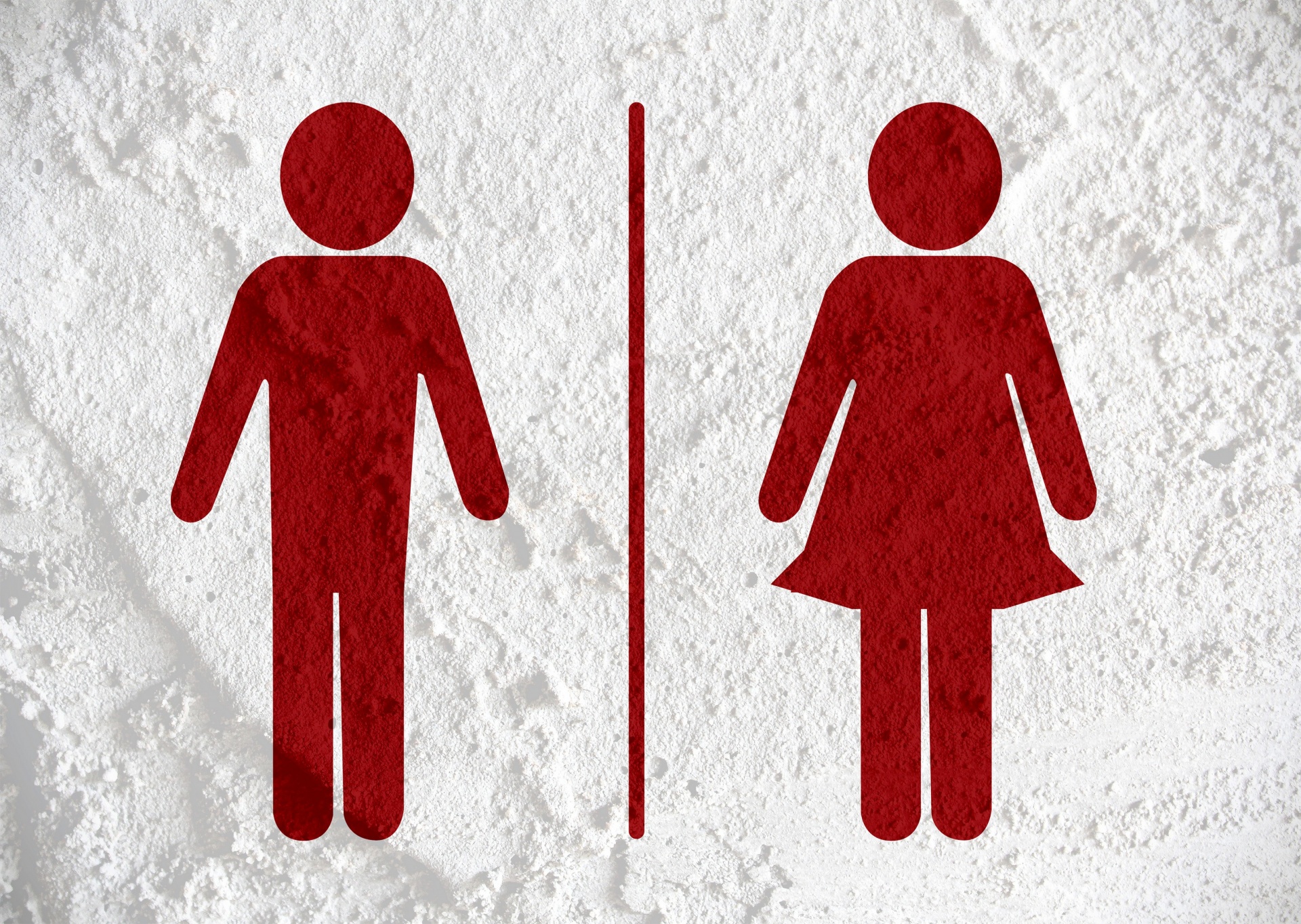 Toilet pictogram en pictogram man vrouw