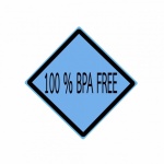 100 per cento BPA GRATUITO testo timbro 