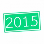 2015 White Stamp Text On Green