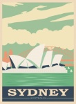 Austrálie, Sydney Travel Poster