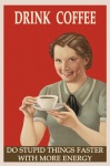 Retro retro affisch för kaffe