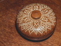 Culture carved art wood