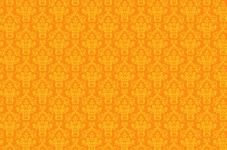 Damasco padrão fundo laranja