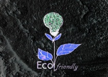 Ekologicky šetrné žárovky roste rostlina