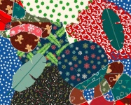Abstract christmas collage