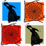 Mad Lady Halloween ilustrace