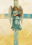 Vintage andělský kříž