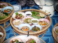 Kantoke thai food traditionally meal set
