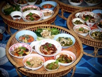 Kantoke thai food traditionally meal set