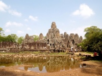 Khmer architecture Bayon temple , Angkor