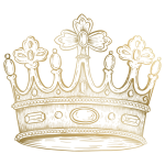 Kroon gouden koning vintage