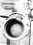 Café latte dans coffeeshop