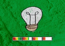 Light Bulb With Charging Battery Power