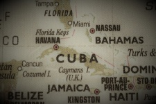 Старая карта Кубы