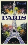 巴黎法国旅行海报