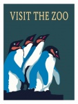 Penguins Visit Zoo Poster