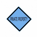 Private Property Black Stamp Text