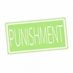 Punishment White Stamp Text On Green