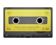 Retro cassette tape