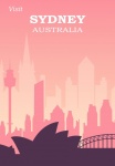 Sydney utazási poszter