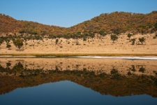 Symmetrical reflection of hill