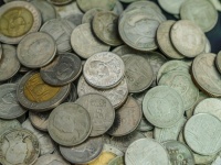 Thailändska mynt badpengar