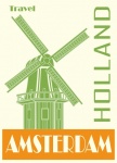 Viaggio Amsterdam Holland Poster
