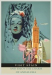 Vintage de Espanha de cartaz de viagens