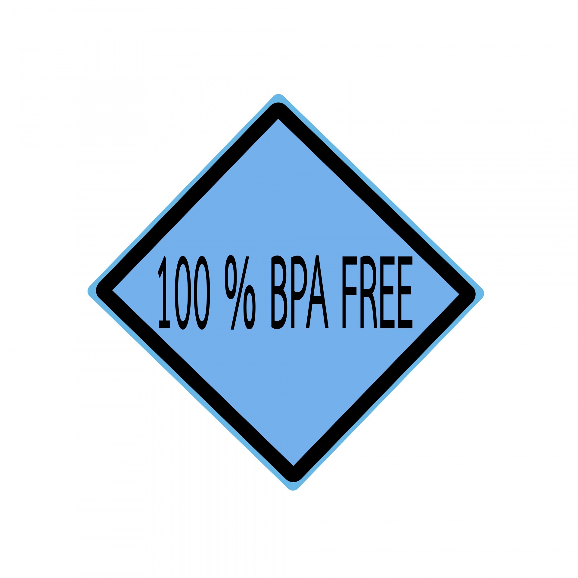 Texto de sello negro 100% BPA FREE