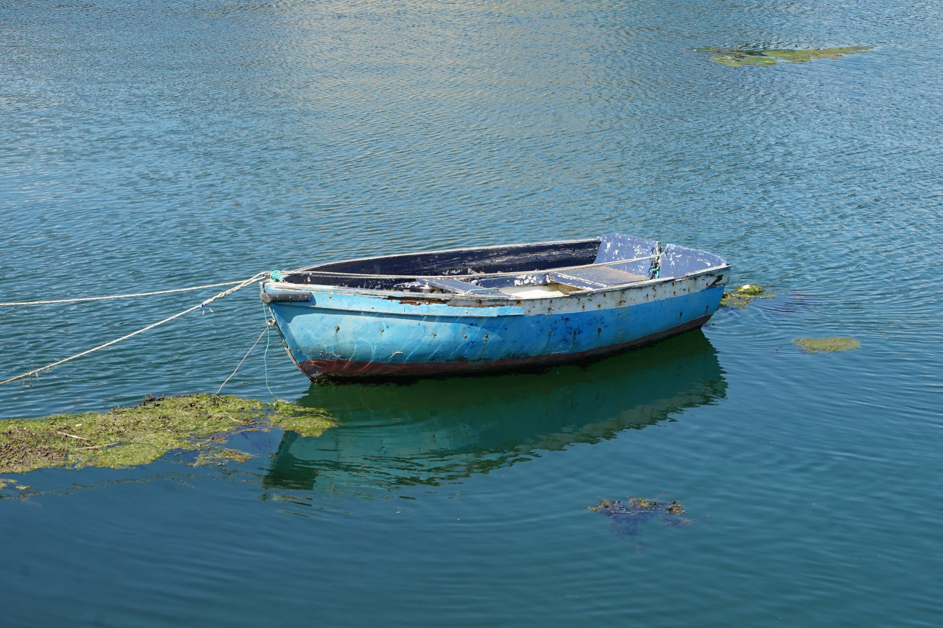 Barco de pesca en el agua