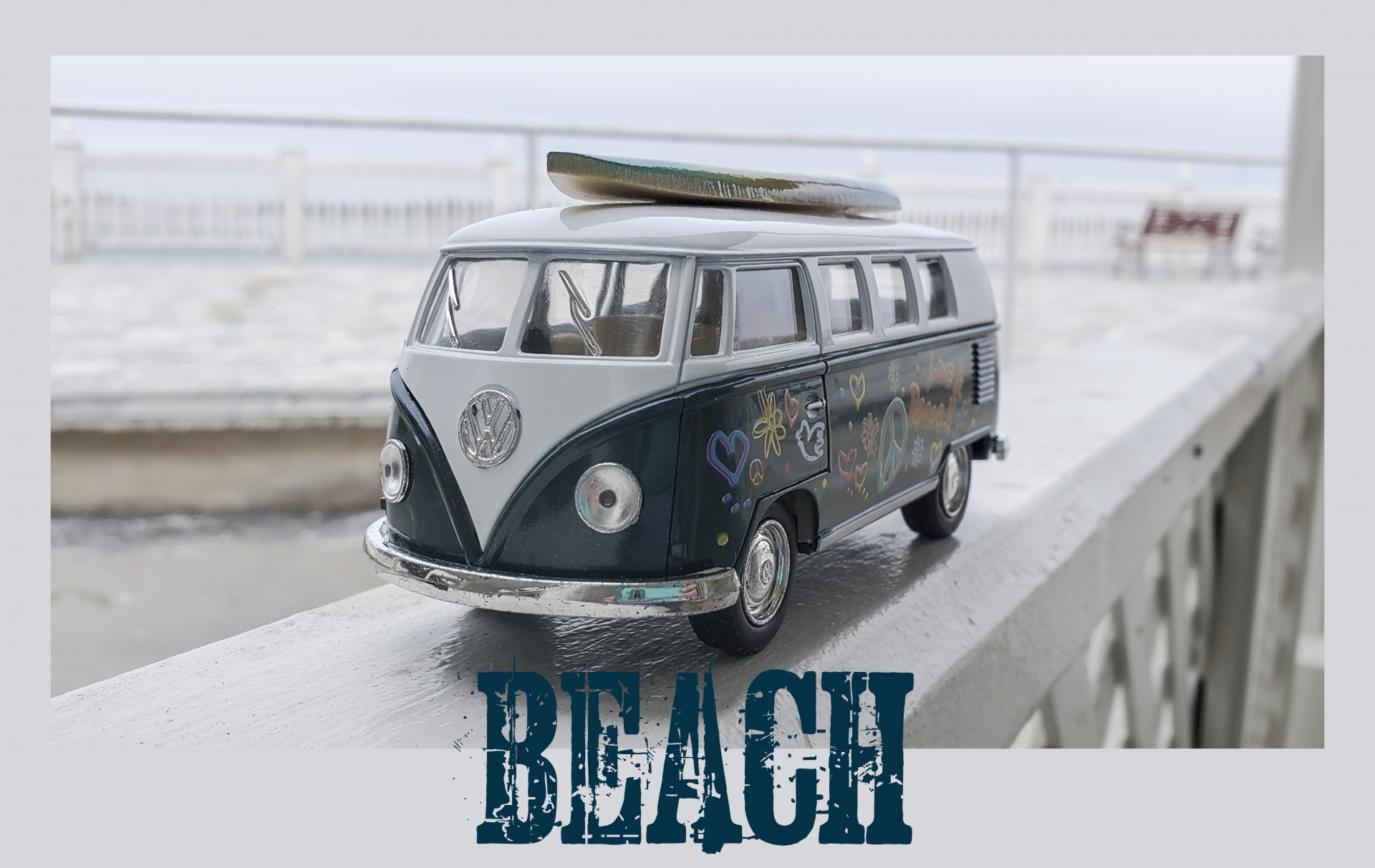 Poster di viaggio spiaggia