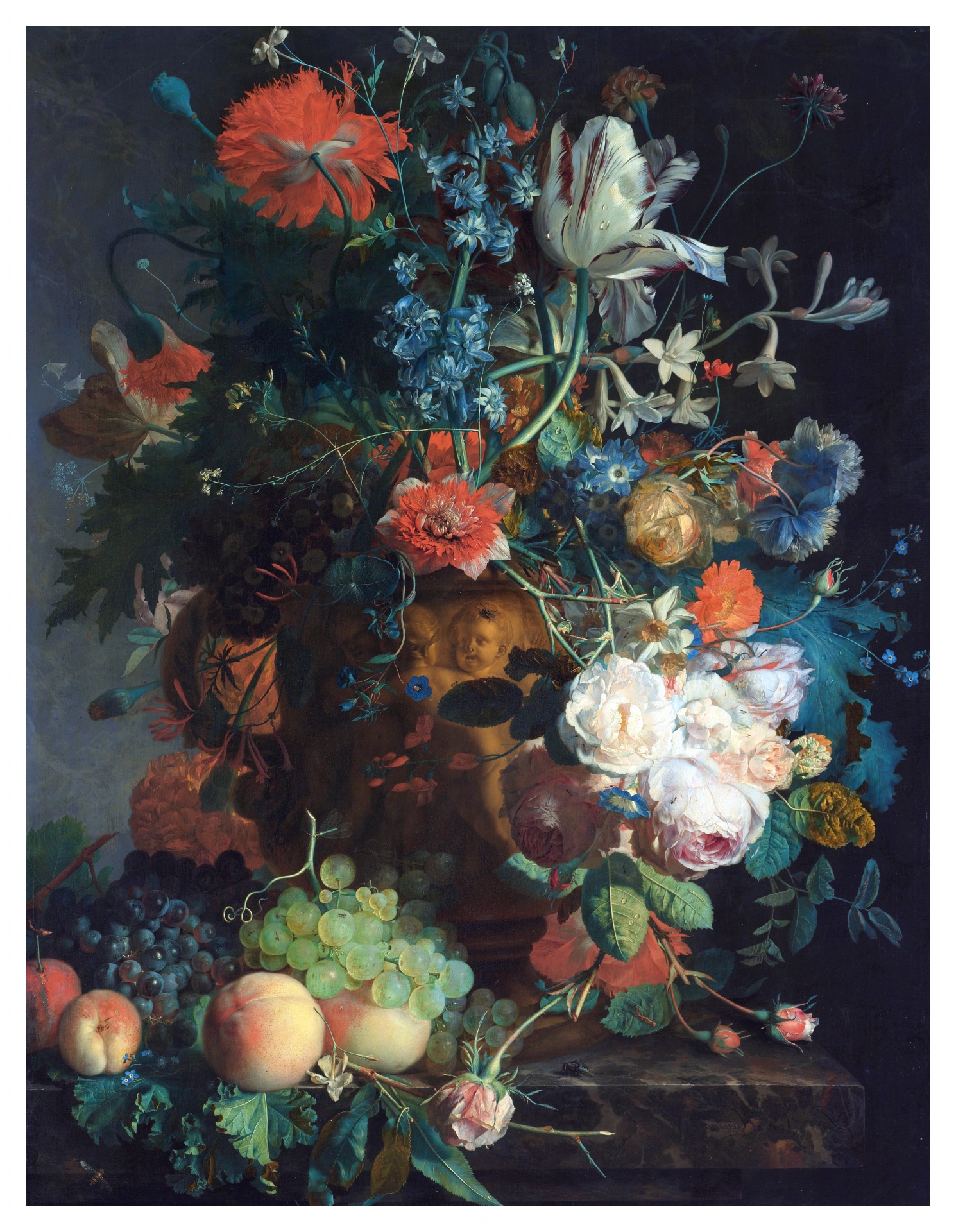 Květinová váza umění vintage květiny